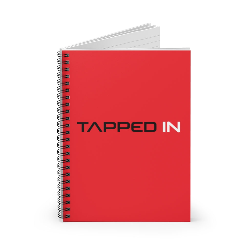 Tapped In Spiral Notebook (Red)