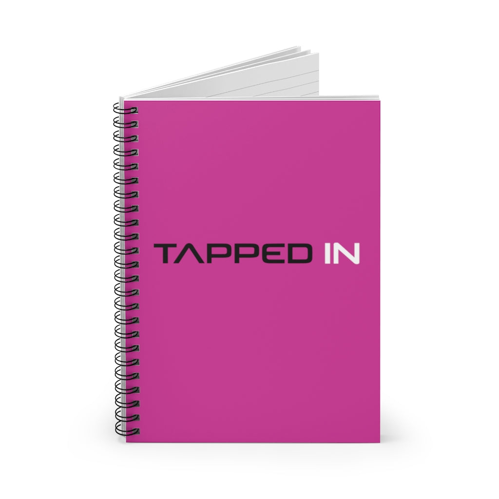 Tapped In Spiral Notebook (Pink)
