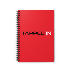 Tapped In Spiral Notebook (Red)